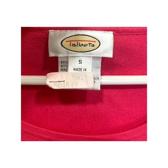 VINTAGE TALBOTS Pink Nylon & Rayon Tank Women's Size Small - Picture 2 of 6